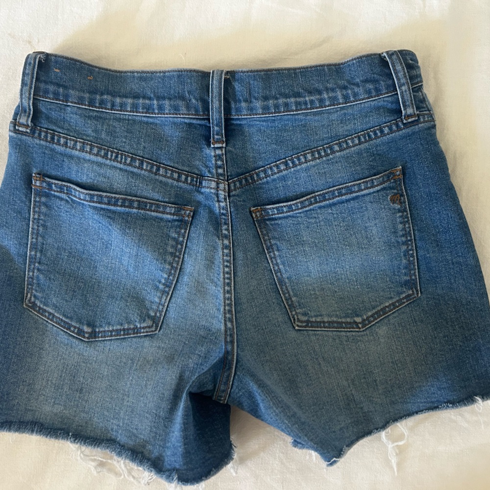 Madewell High Rise Button Fly Cutoff Shorts 25 - Picture 3 of 3